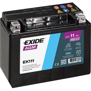 Exide EK111 AGM Auxiliary Car Battery